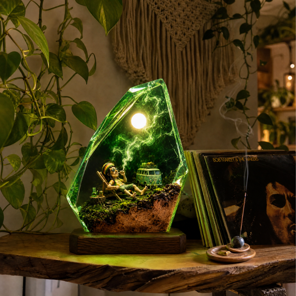 Fredos Faded Resin Lamps