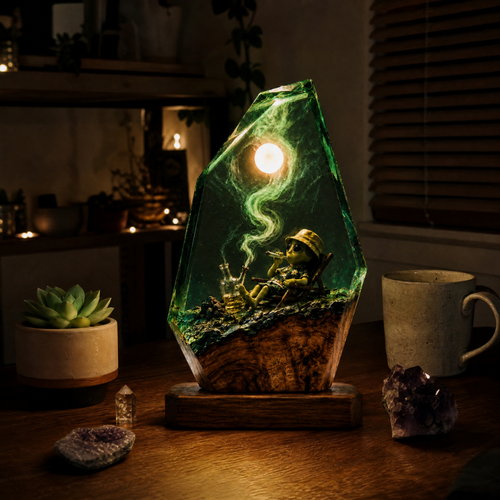 Fredos Faded Resin Lamps