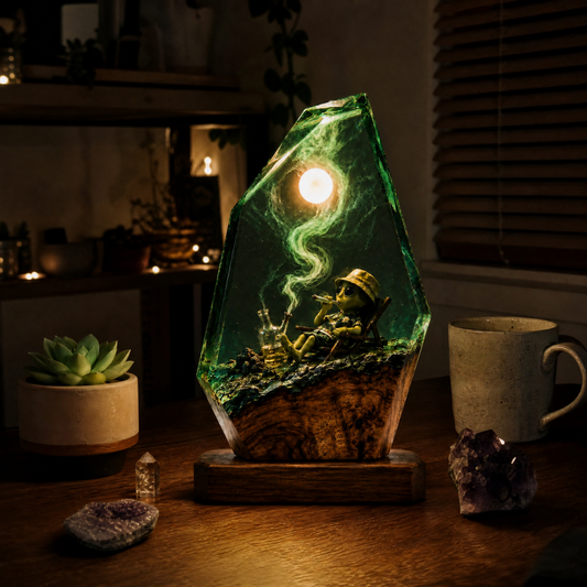 Fredos Faded Resin Lamps